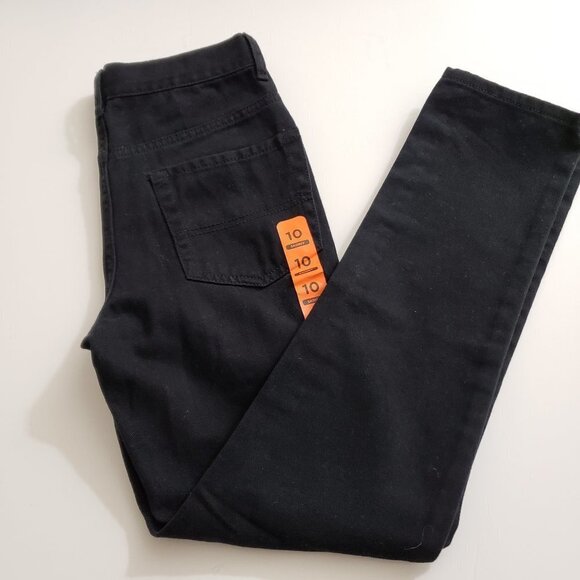 Unworn - The Children's Place Black Skinny Jeans 100% Cotton - Size 10 - Picture 1 of 4
